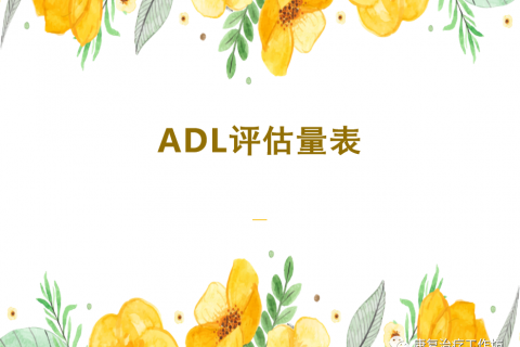 老年人(rén)能力評估常用工具-日常生(shēng)活活動能力(ADL)評估量表大(dà)全